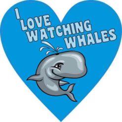 I Love Watching Whales Sticker