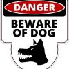 Danger Beware of Dog Sticker