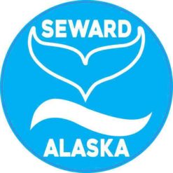 Circle Seward Alaska Whale Sticker