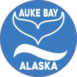 Circle Auke Bay Alaska Whale Sticker
