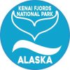 Circle Kenai Fjords National Park Whale Sticker