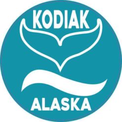 Circle Kodiak Alaska Whale Sticker