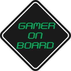 Gamer On Board Sticker