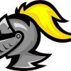 knight mascot sticker
