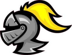 knight mascot sticker