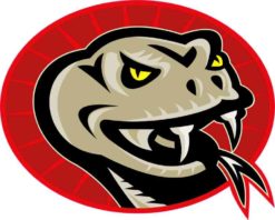 Right-Facing Red Viper Sticker