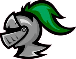 knight mascot sticker