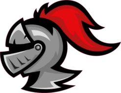 knight mascot sticker