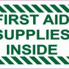 first aid supplies inside