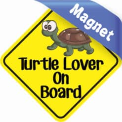 5in x 5in Turtle Lover On Board Magnet