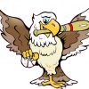 eagle mascot sticker