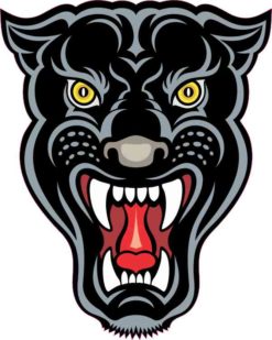 Panther Mascot Sticker