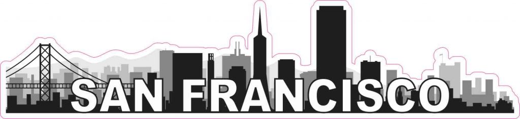 San Francisco Skyline Sticker