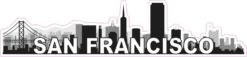 San Francisco Skyline Sticker