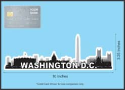 10in x 3.25in Washington D.C. Skyline Sticker Vinyl Travel Decal Stickers
