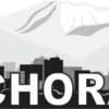 10in x 2.25in Anchorage Skyline Sticker Vinyl Alaska Travel Decal Stickers
