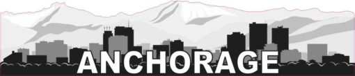 Anchorage Skyline Sticker