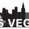 10in x 2.5in Las Vegas Skyline Sticker Vinyl Nevada Travel Decal