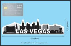 10in x 2.5in Las Vegas Skyline Sticker Vinyl Nevada Travel Decal