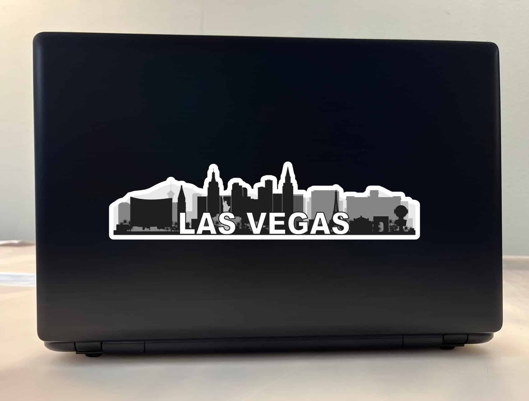 10in x 2.5in Las Vegas Skyline Sticker Vinyl Nevada Travel Decal