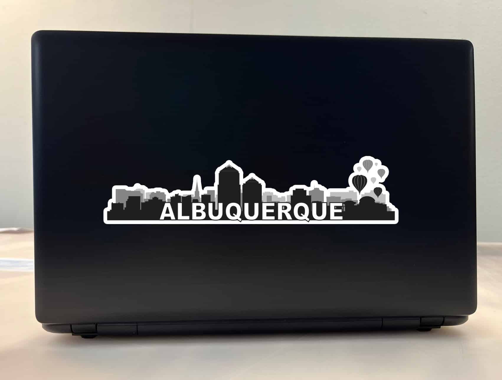 10in x 2.25in Albuquerque Skyline Sticker Vinyl Travel Decal Car Stickers