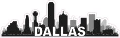 Dallas Skyline Sticker