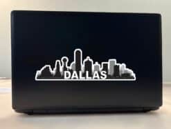 10in x 3.25in Dallas Skyline Sticker Vinyl Vehicle Travel Decal Stickers