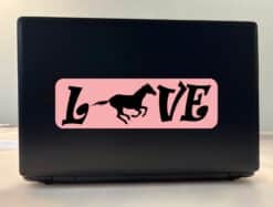 10in x 3in Love Horse Bumper Sticker Vinyl Pet Animal Decal Car