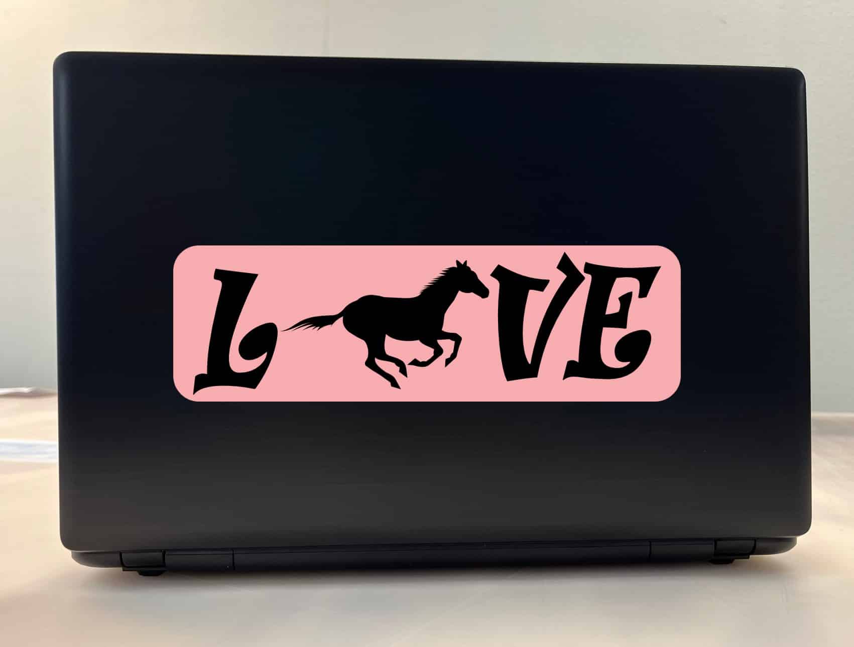 10in x 3in Love Horse Bumper Sticker Vinyl Pet Animal Decal Car