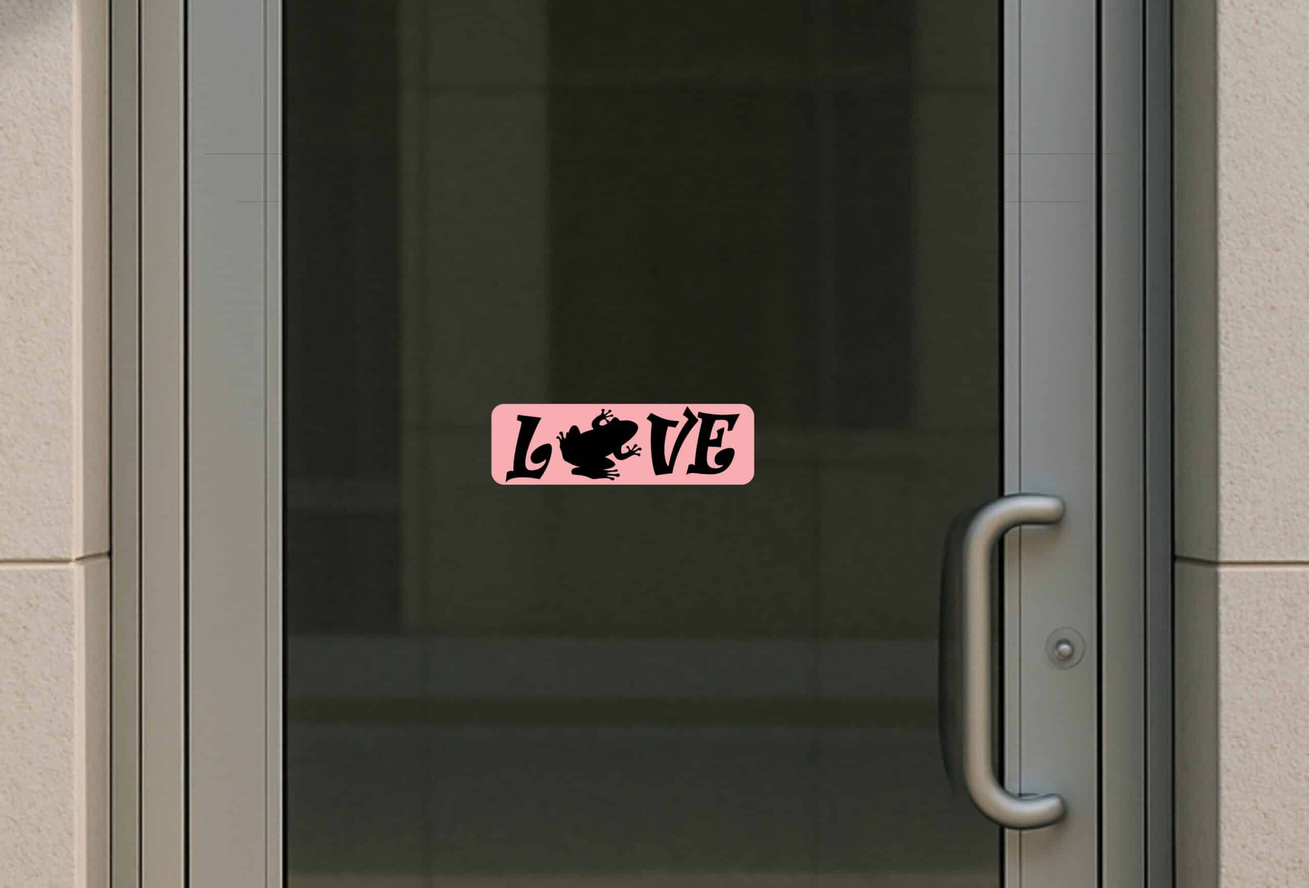 10in x 3in Love Frog Bumper Sticker Vinyl Pet Animal Decal Car Stickers