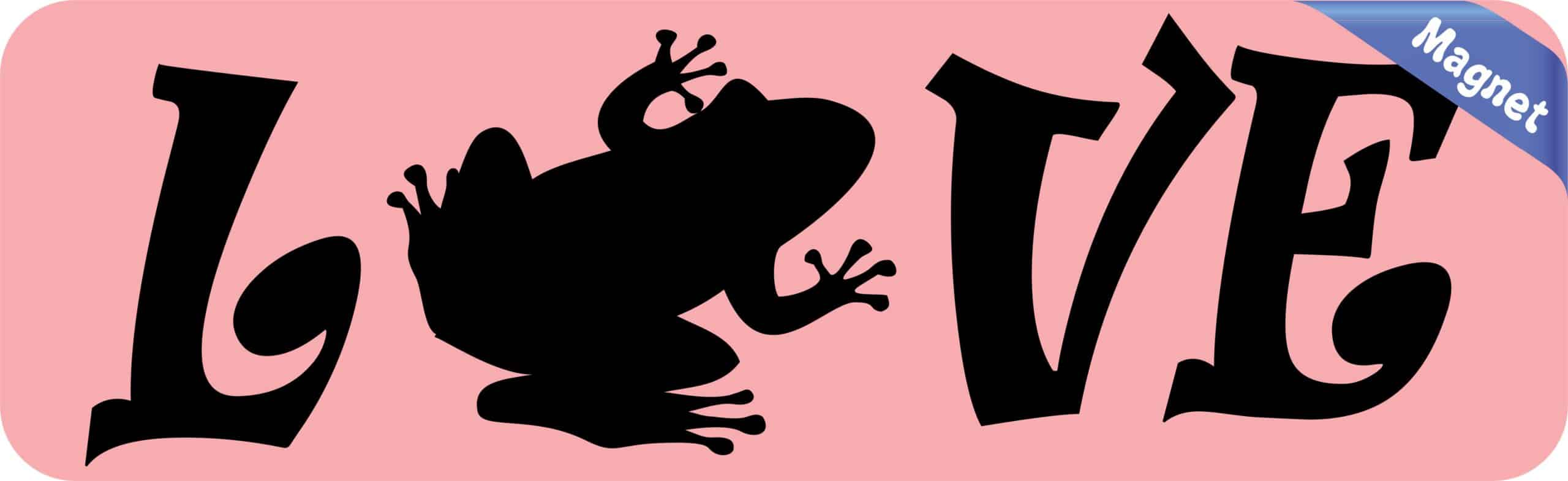 10in x 3in Love Frog Magnet Magnetic Pet Animal Magnets