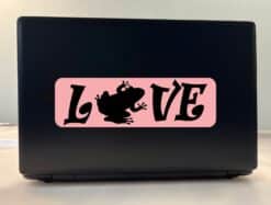 10in x 3in Love Frog Bumper Sticker Vinyl Pet Animal Decal Car Stickers