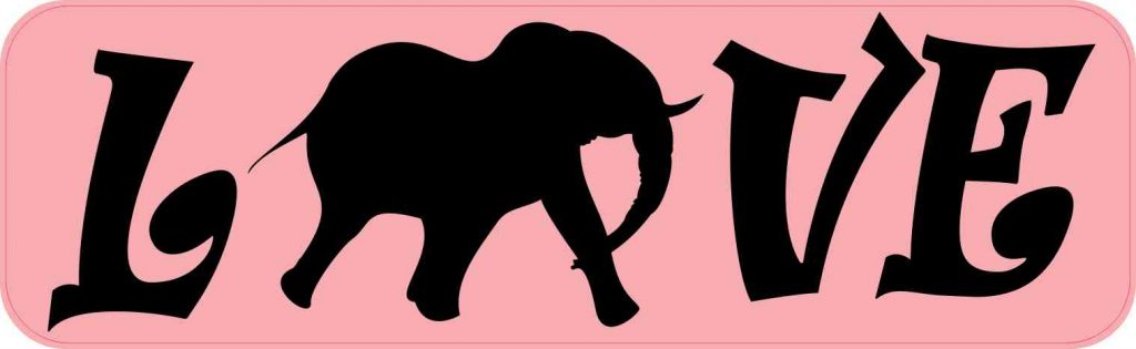Love Elephant Magnet