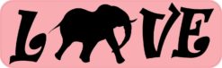 Love Elephant Bumper Sticker