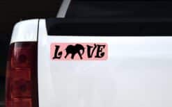 10in x 3in Love Elephant Magnet Magnetic Animal Magnets