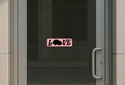 10in x 3in Love Hedgehog Bumper Sticker Vinyl Pet Animal Decal S