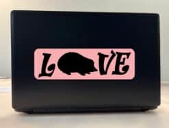 10in x 3in Love Hedgehog Bumper Sticker Vinyl Pet Animal Decal S