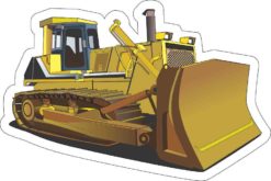 Bulldozer Sticker