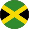 Round Jamaica Flag Sticker