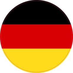 Round Germany Flag Sticker