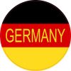 Round Labeled Germany Flag Sticker
