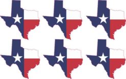 Die Cut Texas Stickers