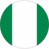 Round Nigeria Flag Sticker