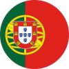 Round Portugal Flag Sticker