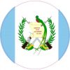Round Guatemala Flag Sticker