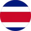 Round Costa Rica Flag Sticker