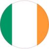 Round Ireland Flag Sticker