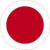 Round Japan Flag Sticker