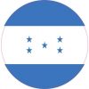 Round Honduras Flag Sticker