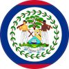 Round Belize Flag Sticker